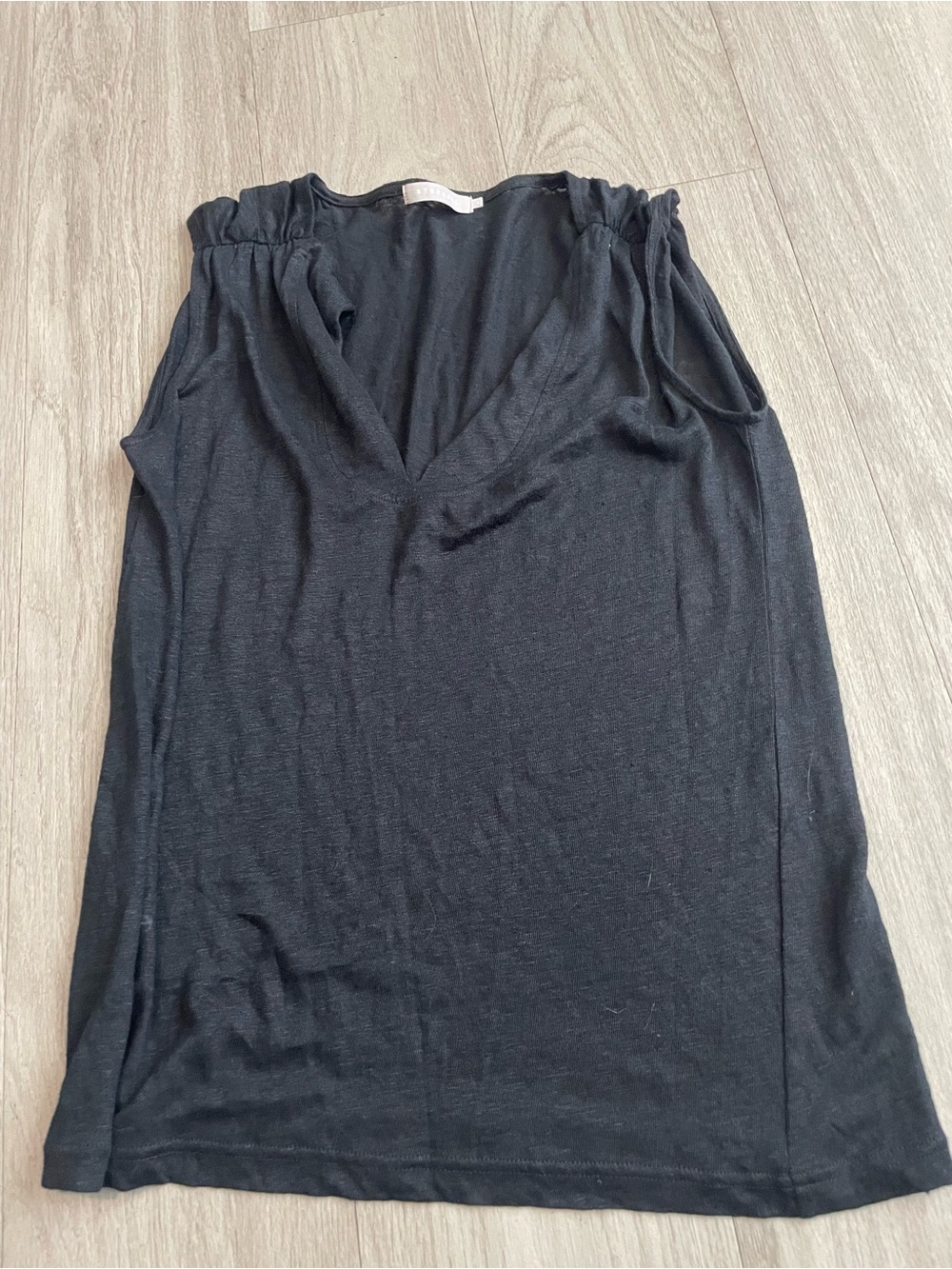 Stefanel Black Lightweight Knit Top